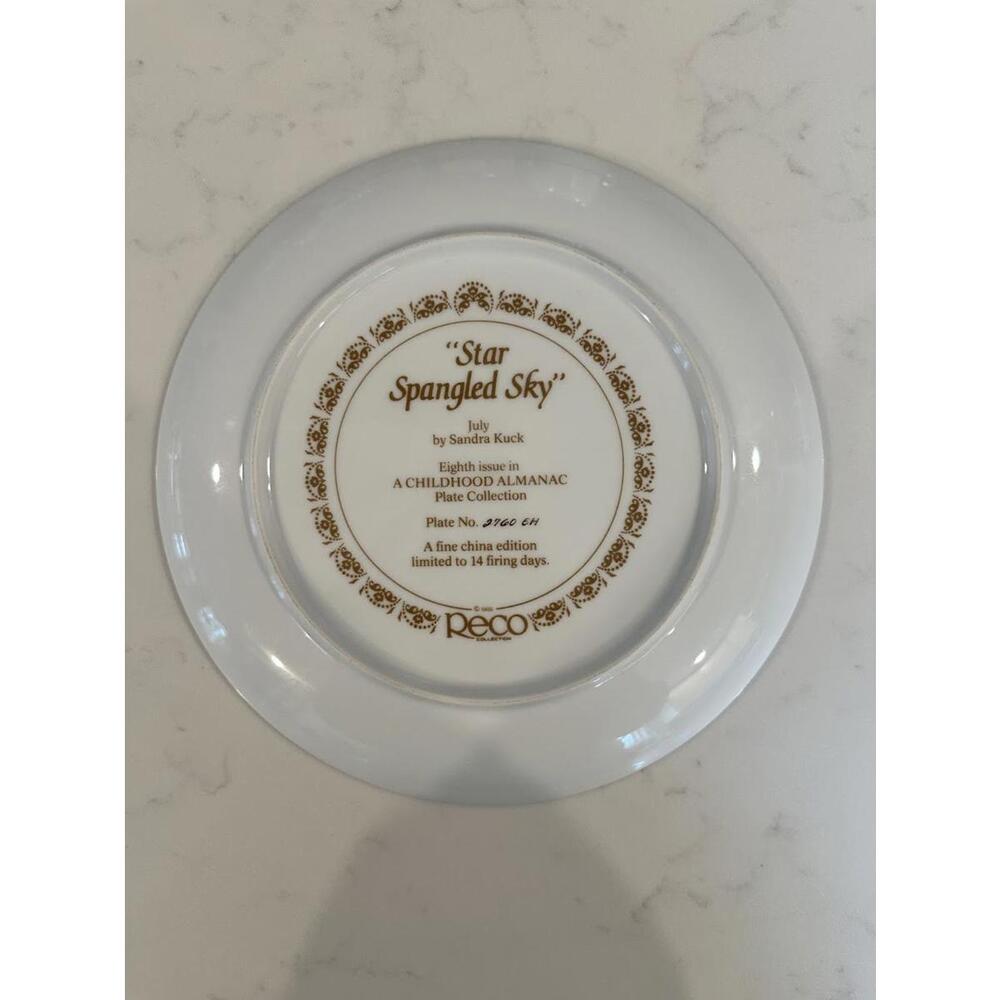 "Star Spangled Sky" by Sandra Kuck Collector's Plate - Picture 2 of 2